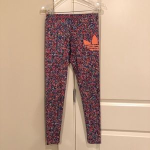 Adidas 🎀 Women’s Multicolor Logo Leggings Small